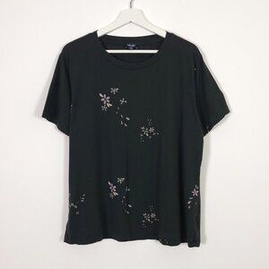 Splendid Green Cotton Modal Tee